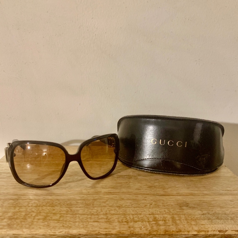 Authentic Gucci GG 3006/S Brown Buckle Sunglasses